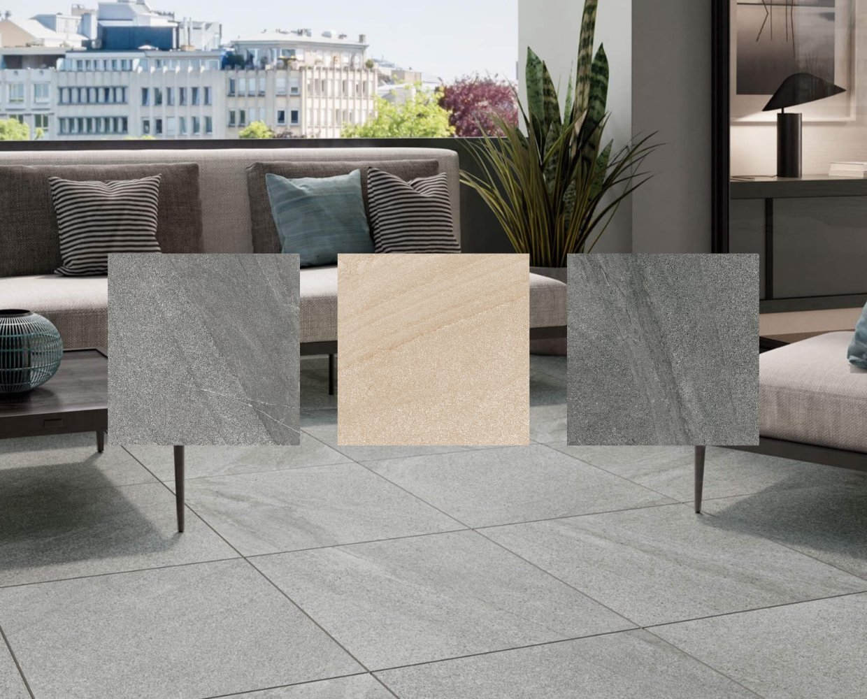 Gehwegplatte Feinsteinzeug BIRCH